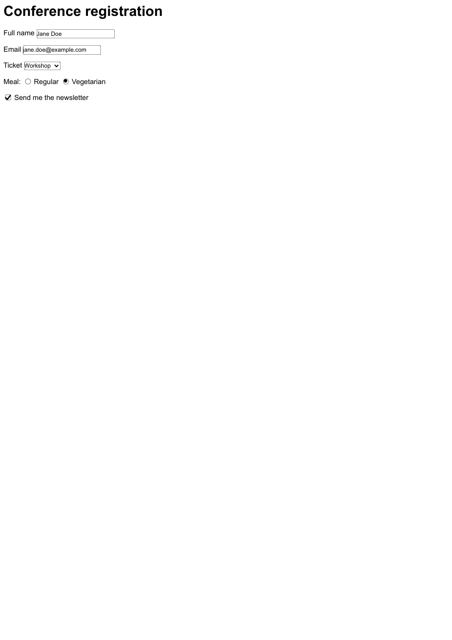 First page of registration-filled.pdf, the PDF this sample produces