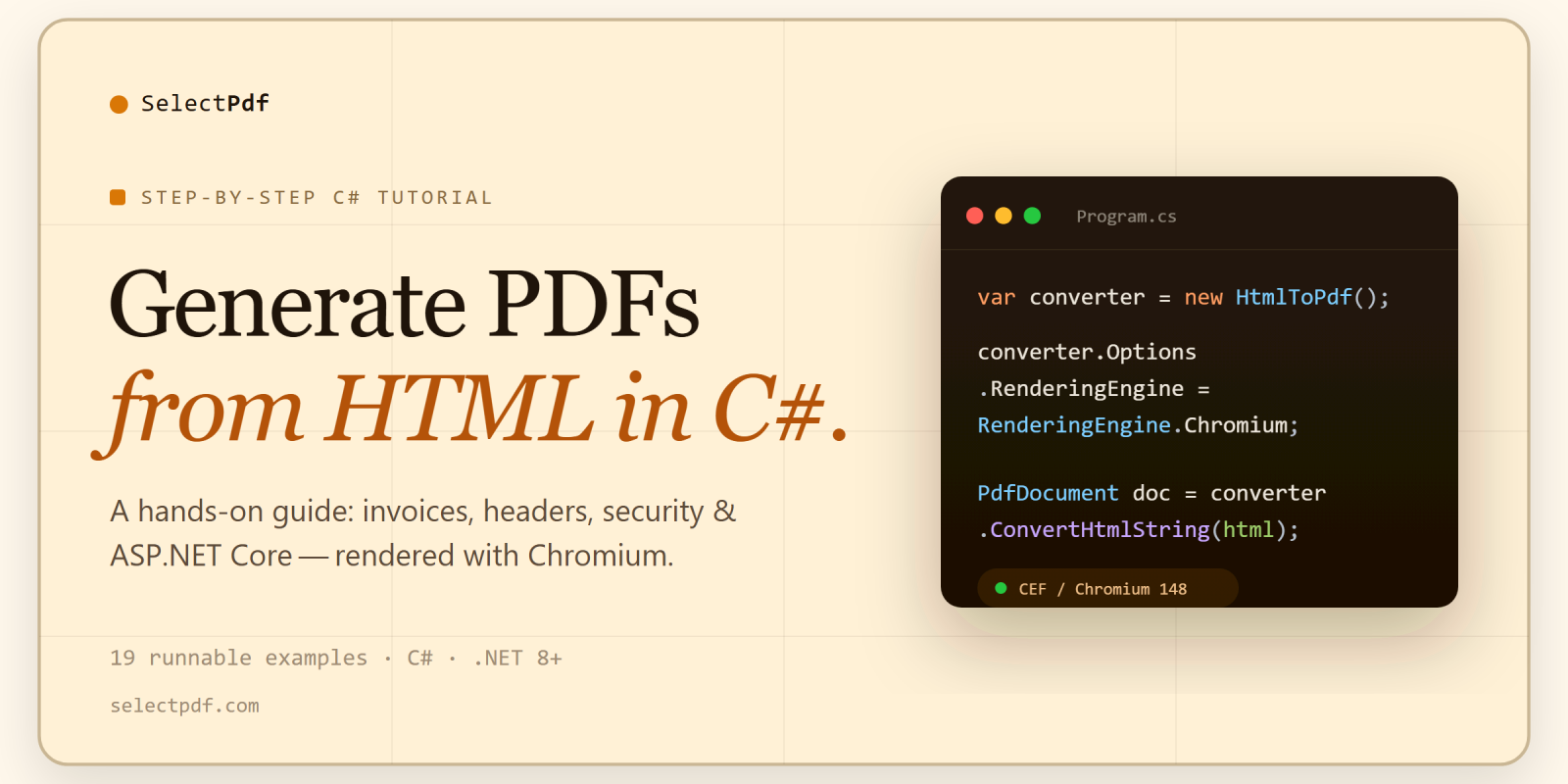 HTML to PDF in C#: The Complete Guide